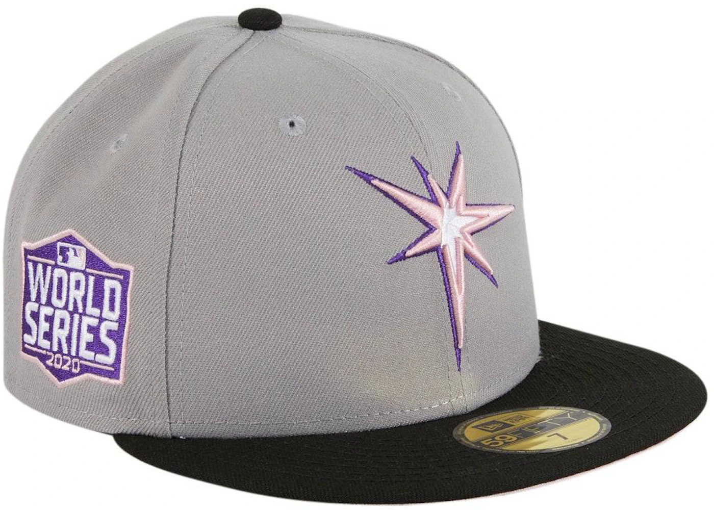 New Era Tampa Bay Rays 59FIFTY Fitted Hat 7 3/8 / Black/Purple