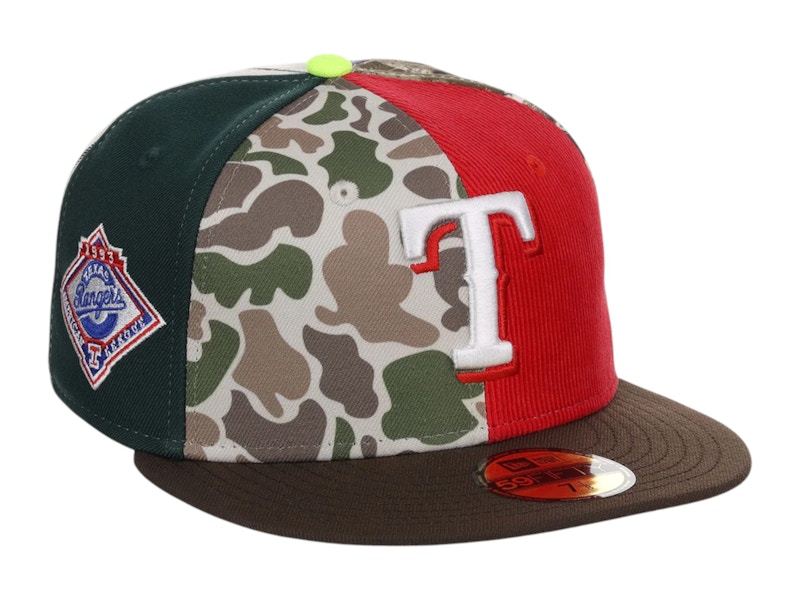 Pre-owned New Era Men's Texas Rangers Chase B X Mlb Maximal 59fifty Fitted Cap In Plaid/pink