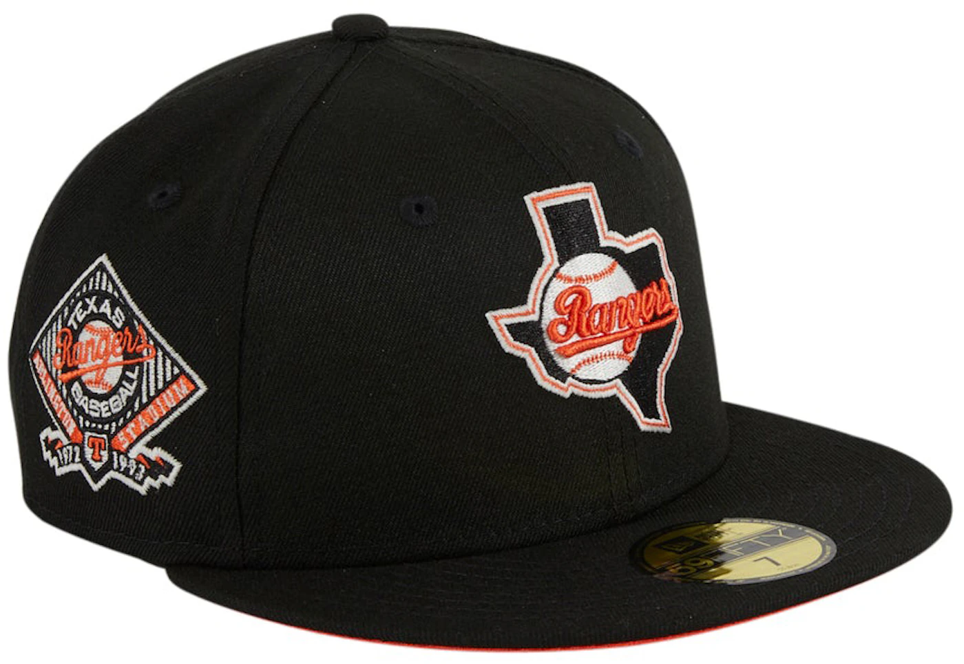 New Era Texas Rangers Glow My God Arlington Stadium Patch Hat Club  Exclusive 59Fifty Fitted Hat Black - FW21 Men's - GB