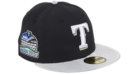 New Era Texas Rangers Inaugural Patch Hat Club Exclusive Fitted Hat Navy/Silver
