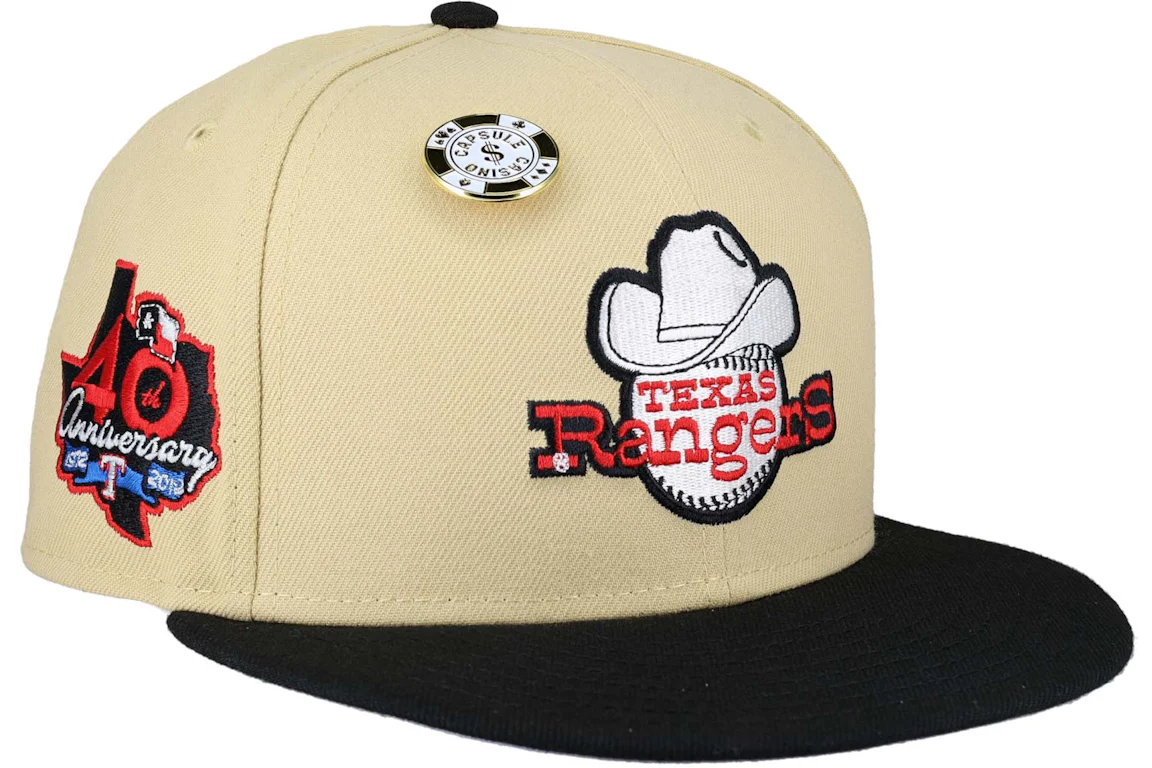 New Era Texas Rangers Vegas Gold Collection 40th Anniversary Patch ...
