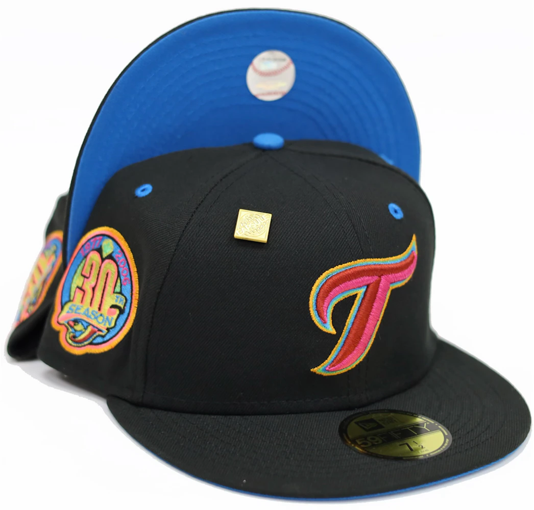 Toronto Blue Jays Blackout 59fifty Fitted Hat Baseball Cap 