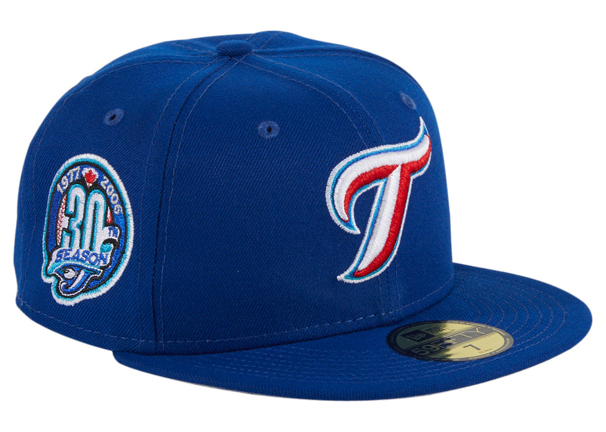New Era x Hat Club Exclusive Cereal Pack Bonus Flavors Toronto Blue Jays 30th Anniversary Patch Alternate 59Fifty Fitted Hat Red