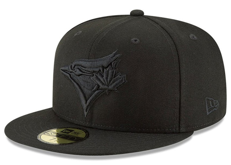 blue jays fitted hat black