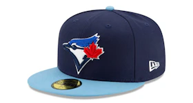 New Era Toronto Blue Jays Alternate 4 Authentic Collection 59Fifty Fitted Hat Navy/Light Blue