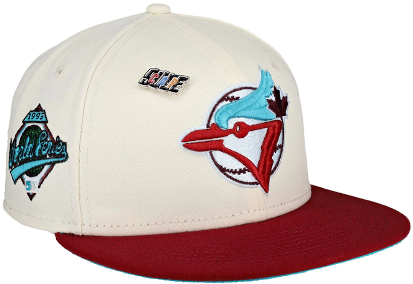 New Era Toronto Blue Jays Capsule Chrome 2.0 1993 World Series Fitted Hat  59Fifty Fitted Hat White/Blue - US
