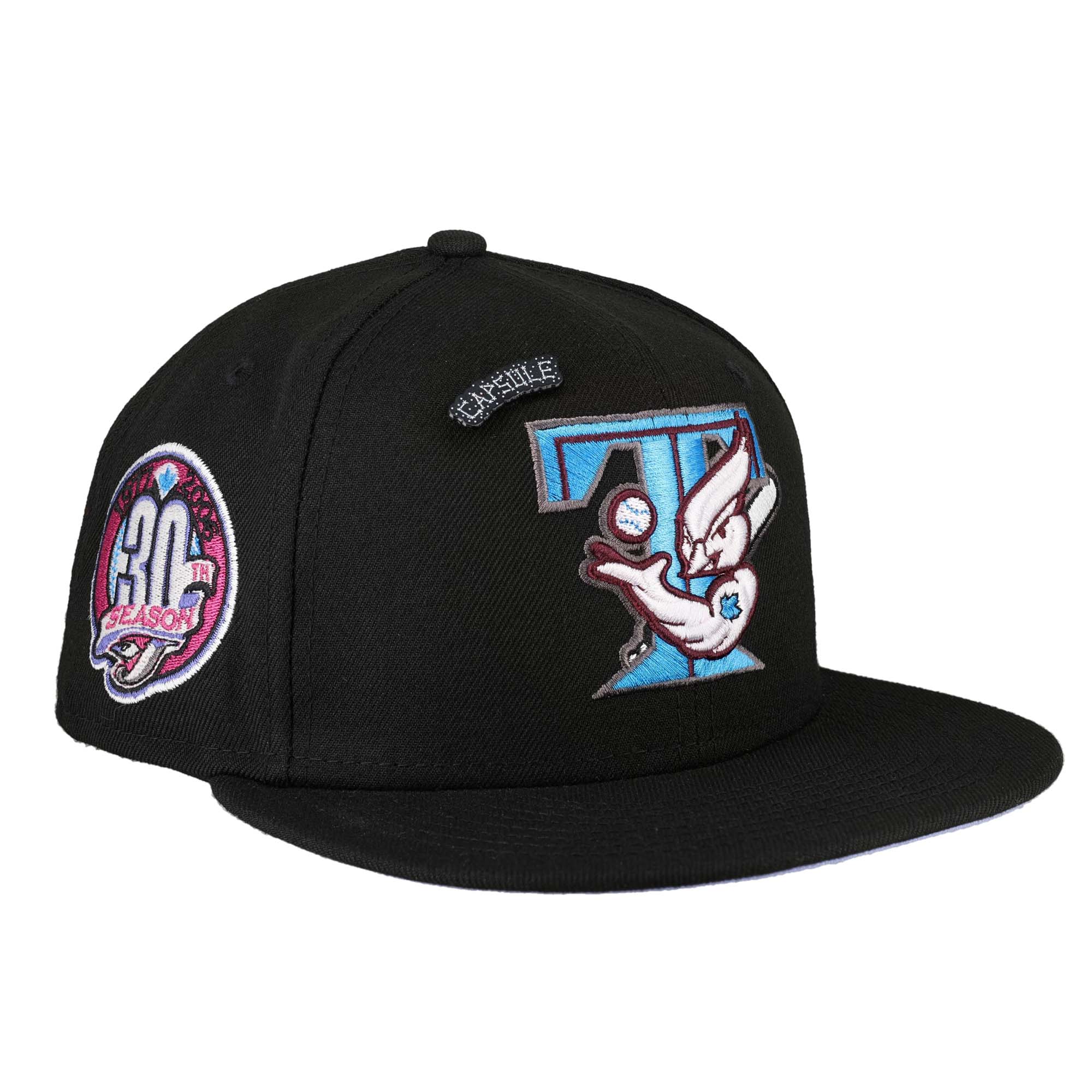 New Era Toronto Blue Jays CapsuleWeen Collection 30th Season Capsule Hats Exclusive 59Fifty Fitted Hat Black/Orange