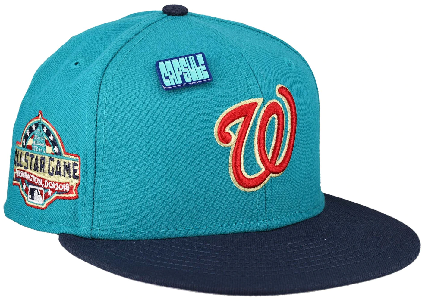 WASHINGTON NATIONALS 2018 ALL STAR GAME PURPLE ICY BRIM NEW ERA FITTED HAT  7 5/8