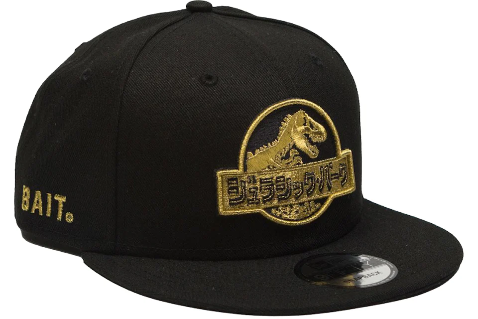 New Era x BAIT x Jurassic Park Damage Control Snapback Cap Black/Gold