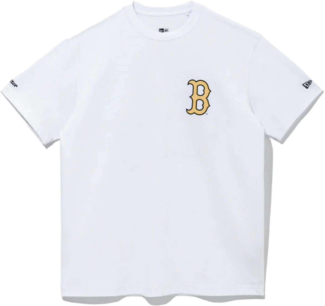 T-Shirt New Era League Essential MLB Boston Red Sox - White/Toffee