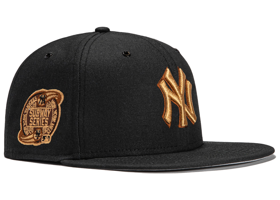 New Era New York Yankees Burger Pack 2003 World Series Patch Hat Club Exclusive 59Fifty Fitted Hat Black/Kelly Green