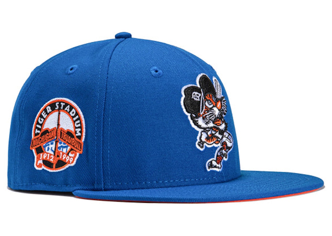 Pre-owned New Era X Hat Club Exclusive Cereal Pack Bonus Flavors Detroit Tigers Stadium Patch 59fifty Fitted H In Royal
