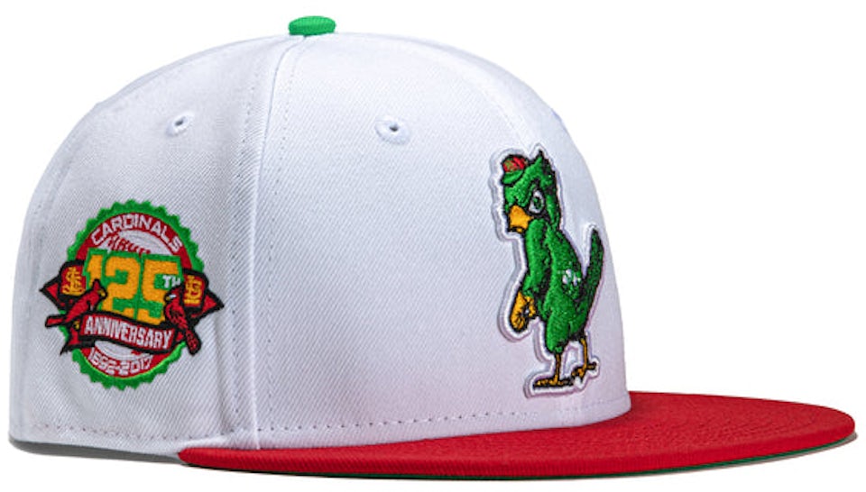 Men's New Era St. Louis Cardinals White on Logo 59FIFTY Fitted Hat