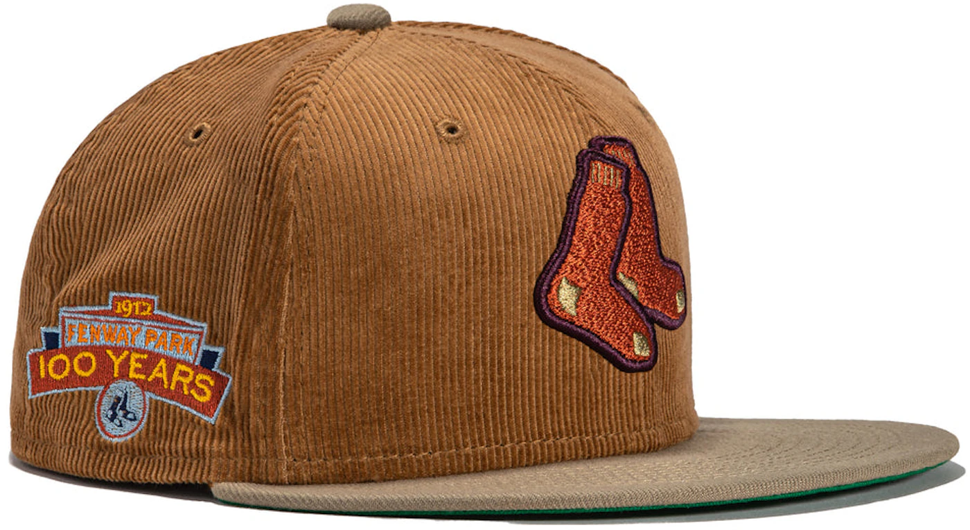 New Era x Hat Club Exclusive Cord Dream Boston Red Sox Fenway Park Patch  59Fifty Fitted Hat Khaki Men's - FW22 - US