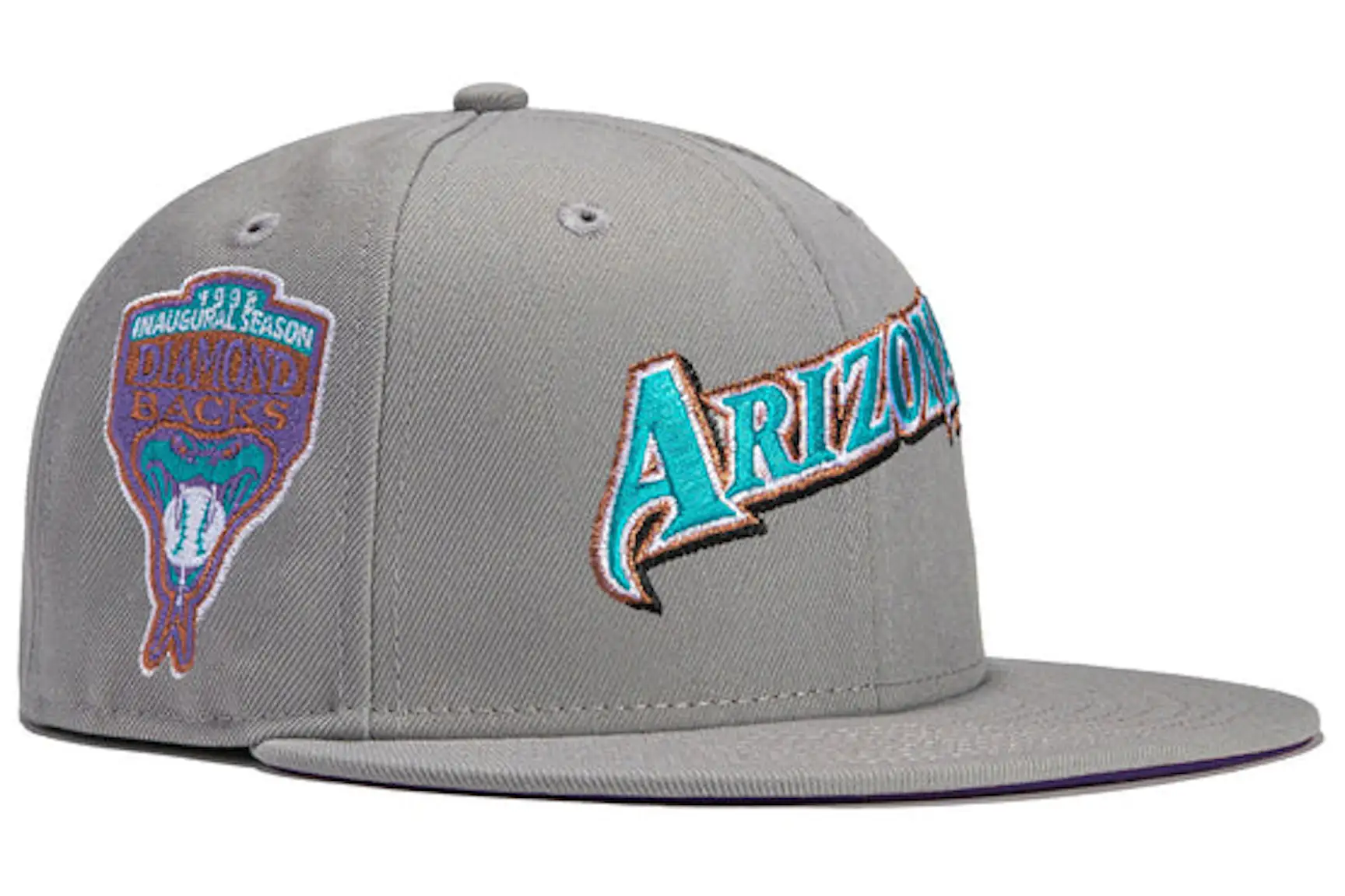 New Era x Hat Club Exclusive Grey OTC Arizona Diamondbacks Inaugural ...