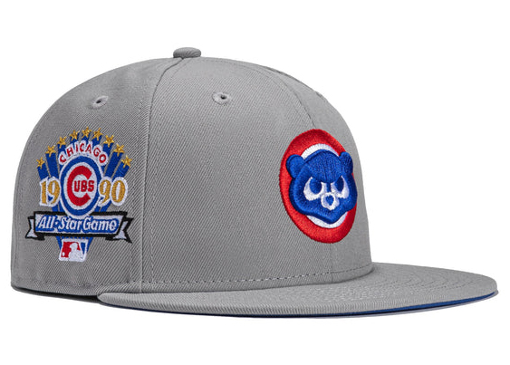 New Era x Hat Club Exclusive Grey OTC Chicago Cubs 1990 All Star 