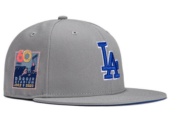 New Era x Hat Club Exclusive Grey OTC Los Angeles Dodgers 60th 