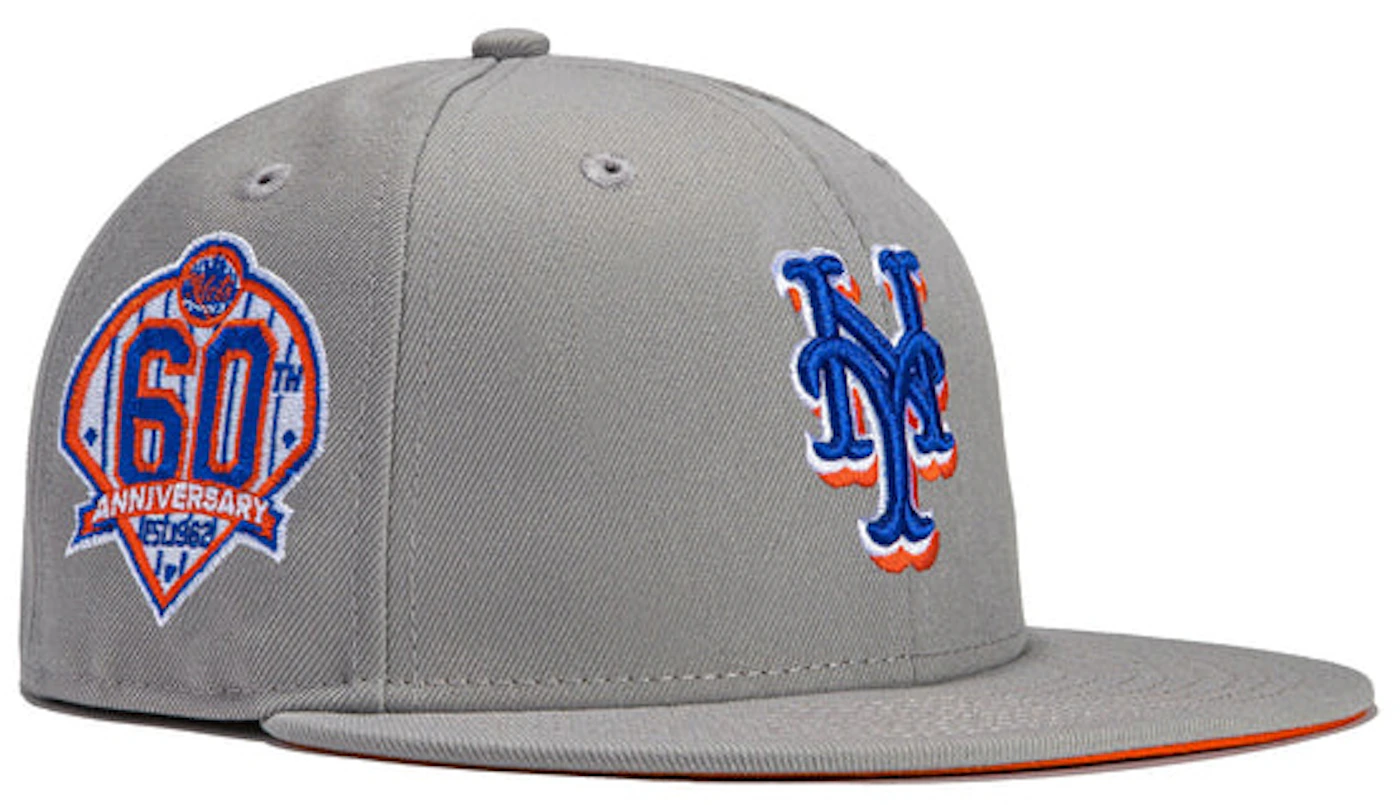 New Era x Hat Club Exclusive Grey OTC New York Mets 60th Anniversary Patch  59Fifty Fitted Hat Grey - FW22 Men's - GB