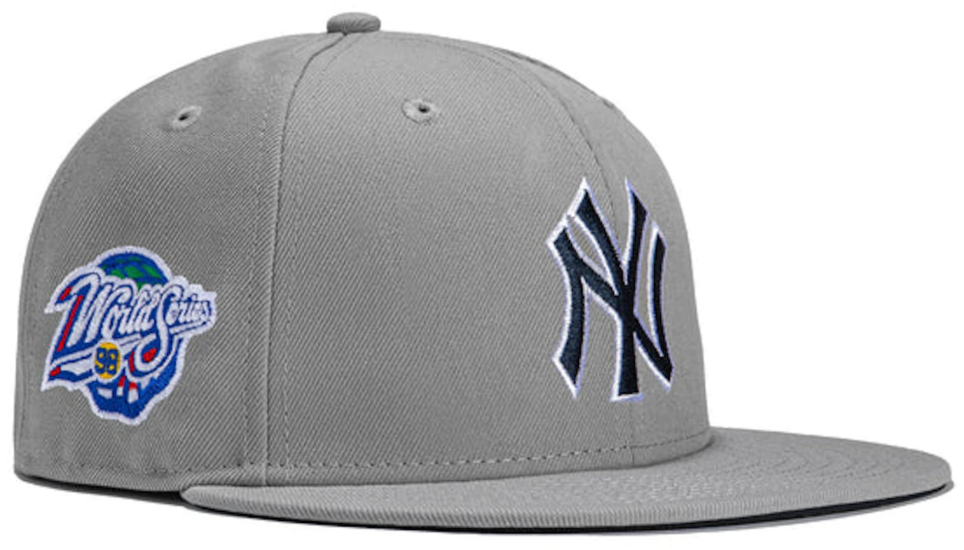 New Era x Hat Club Exclusive Grey OTC New York Yankees 1998 World Series  Patch 59Fifty Fitted Hat Grey Men's - FW22 - GB
