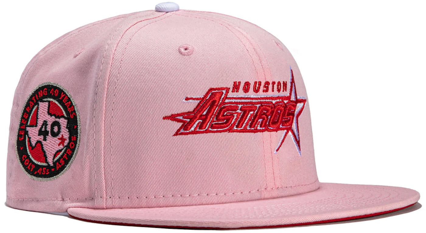 New Era x Hat Club Houston Astros 40 Years Patch Concept Strawberry Jam 59FIFTY Fitted Hat Pink