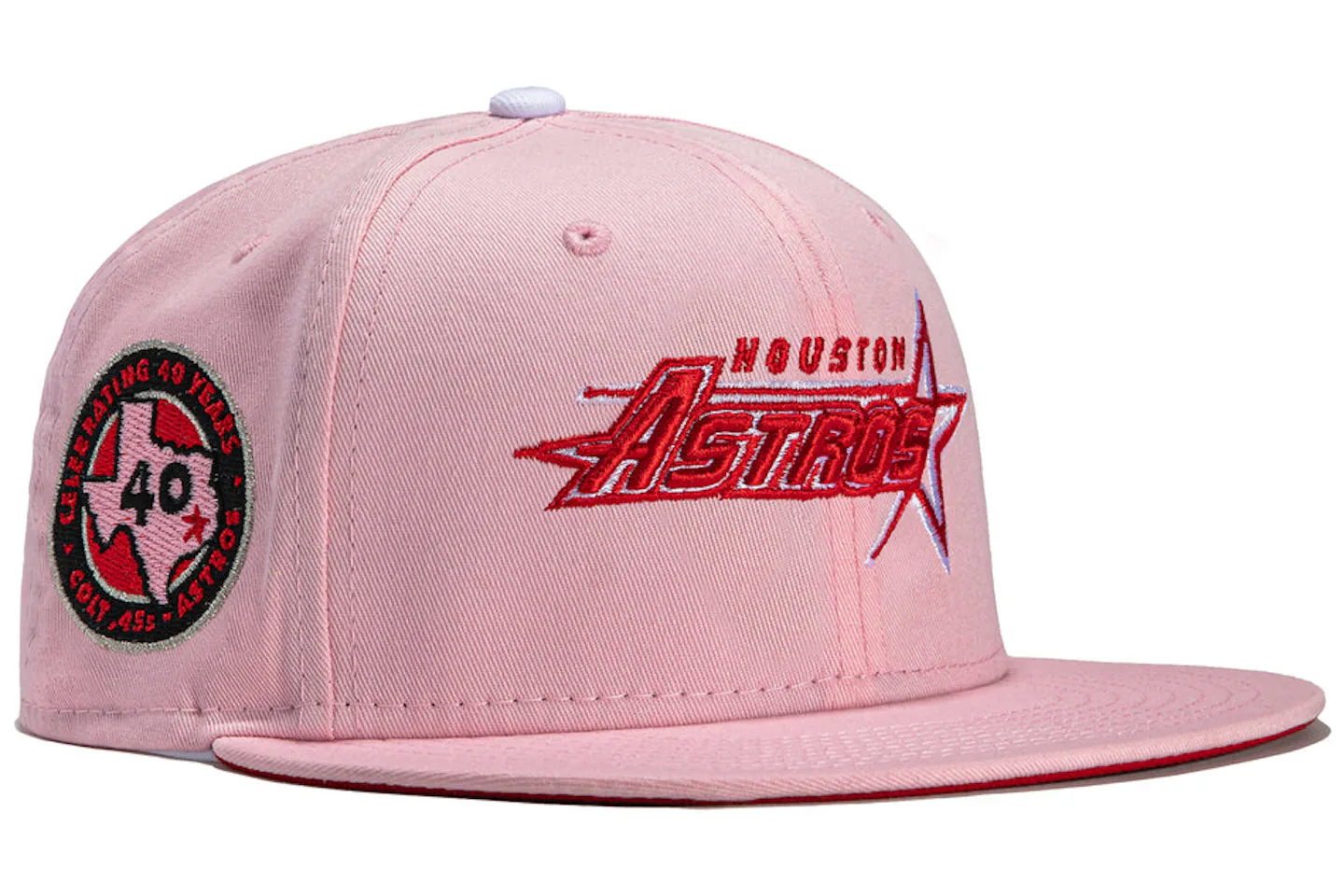 New Era x Hat Club Houston Astros 40 Years Patch Concept Strawberry Jam ...