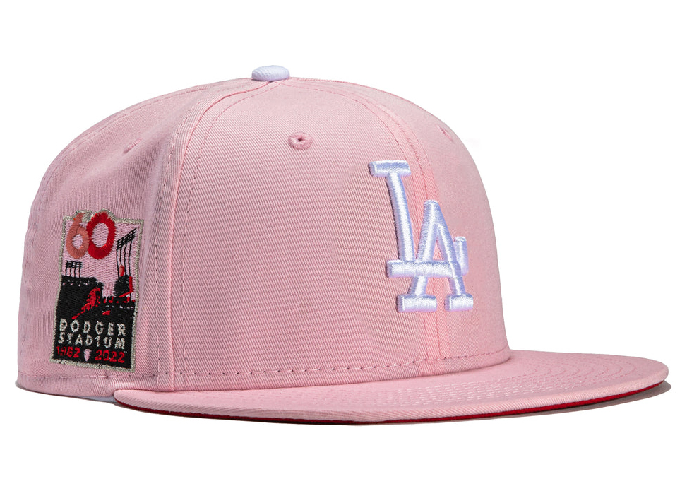 New Era Los Angeles Dodgers Aux Pack Vol 2 40th Anniversary Stadium Patch Hat Club Exclusive 59Fifty Fitted Hat Black/Red