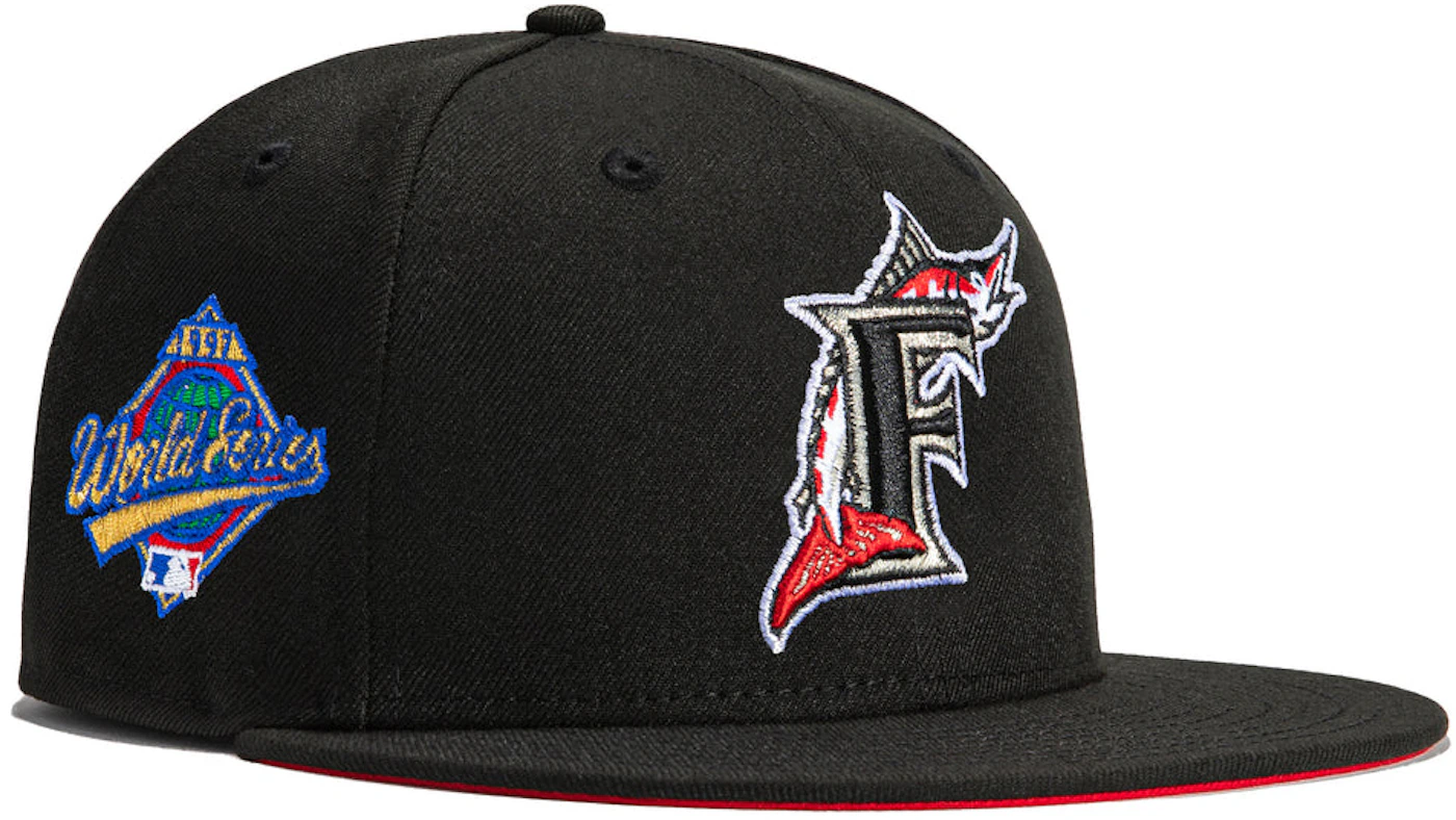 New Era x Hat Club Miami Marlins 1997 World Series Patch Red UV 59Fifty  Fitted Hat Black Men's - FW22 - US