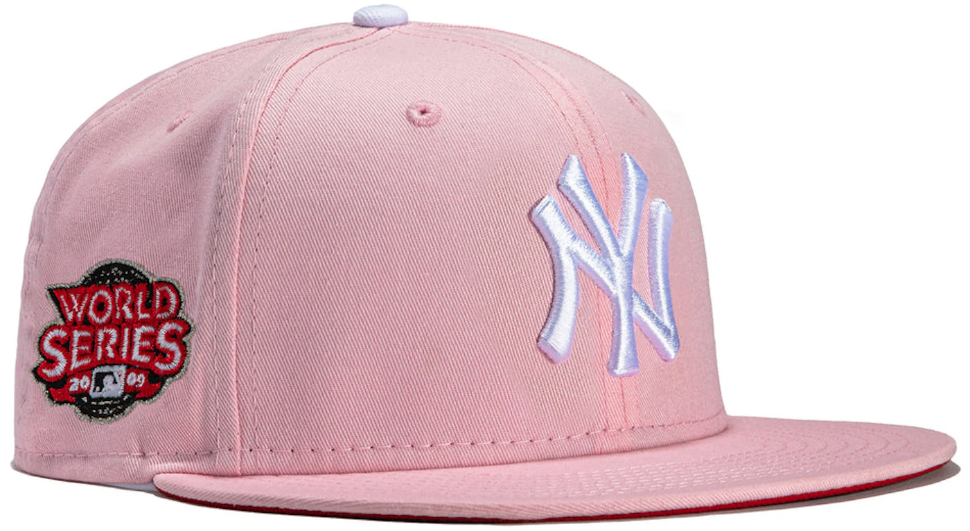 New Era x Hat Club New York Yankees 2009 World Series Patch Strawberry Jam  59Fifty Fitted Hat Pink Men's - FW22 - US