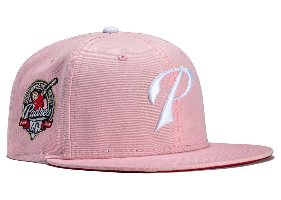 New Era x Hat Club San Diego Padres 40th Anniversary Patch P Strawberry Jam  59Fifty Fitted Hat Pink