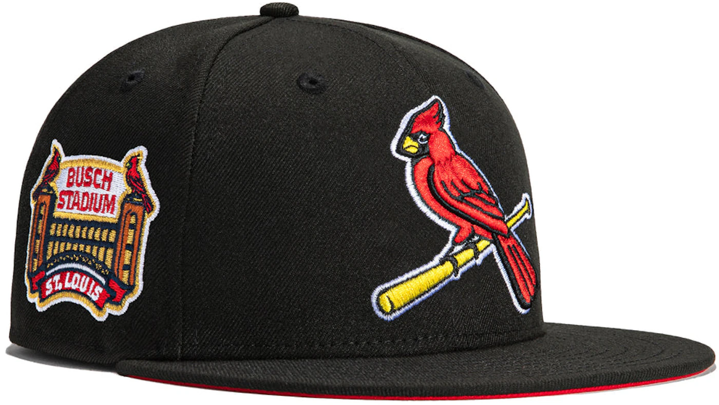 Men's St. Louis Cardinals New Era Black/Pink Busch Memorial Stadium Final  Season Passion 59FIFTY Fitted Hat