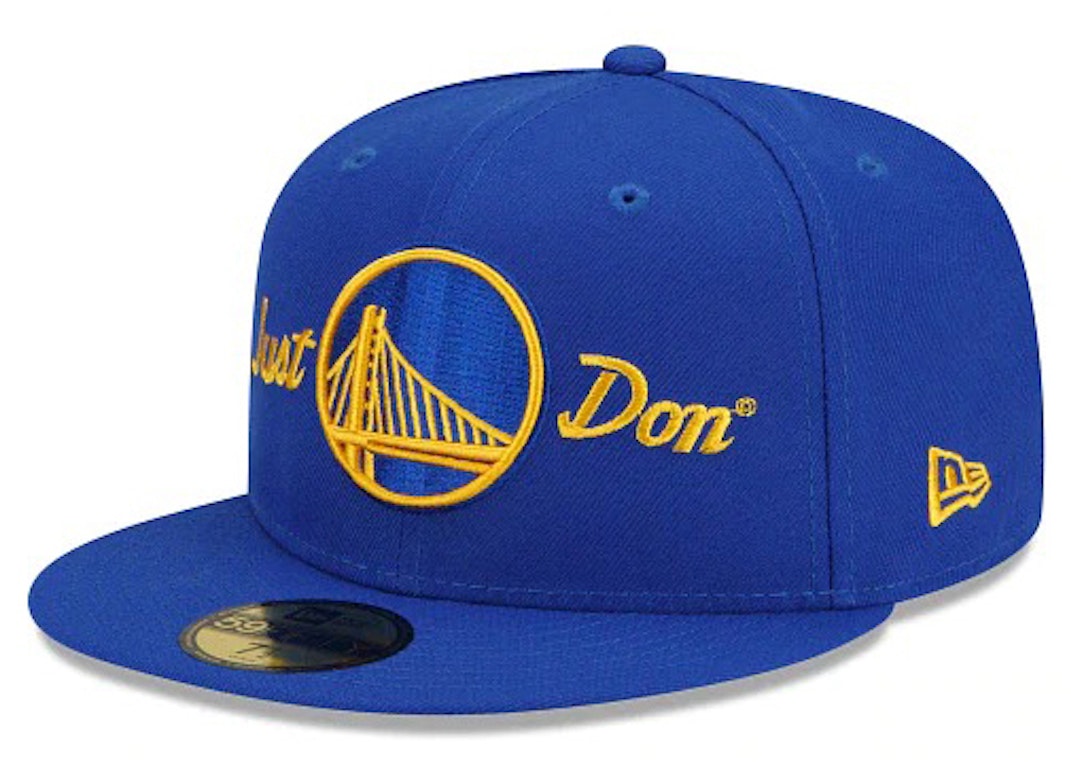 Pre-owned New Era X Just Don Golden State Warriors 59fifty Fitted Hat Royal