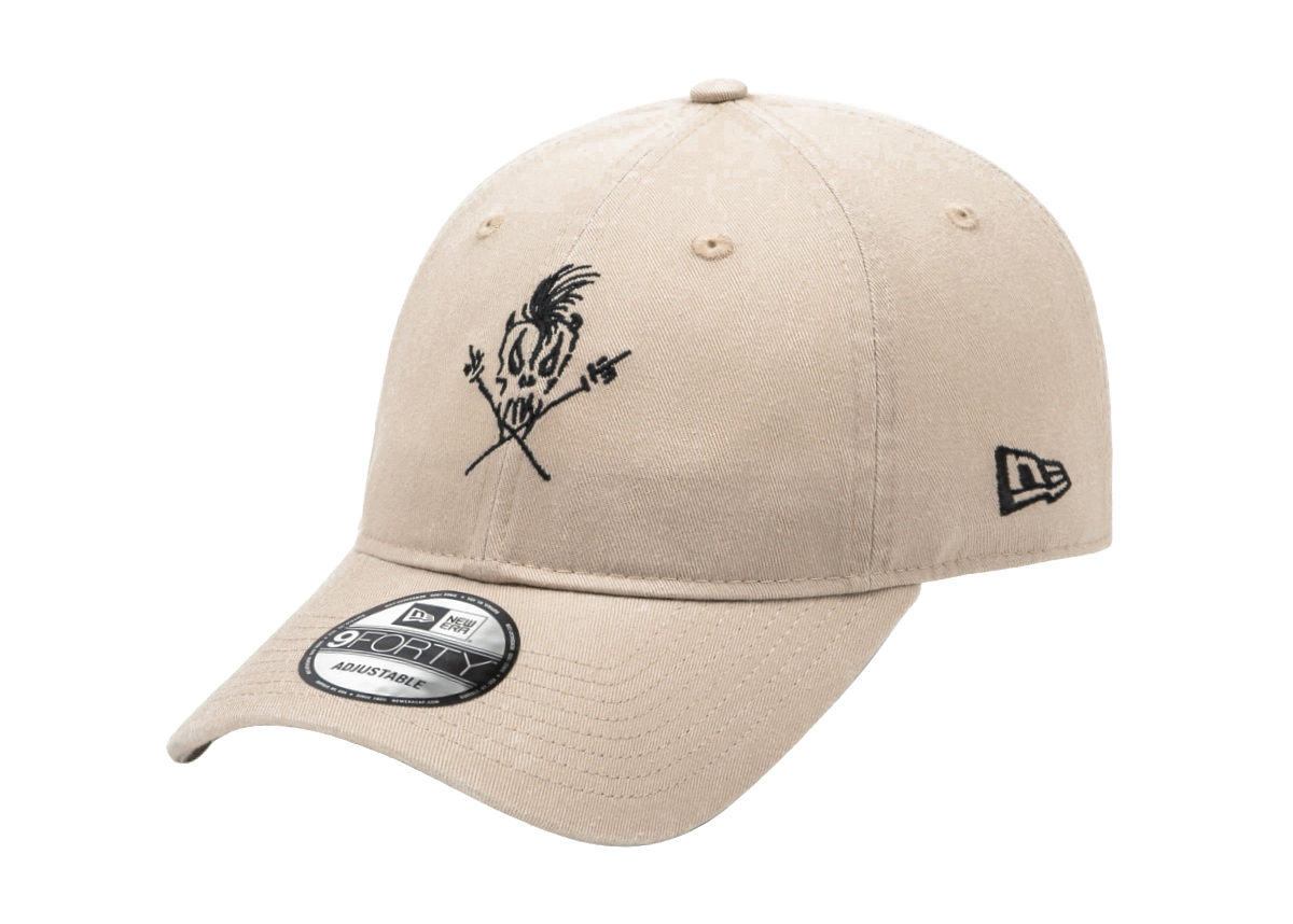 New Era x Metallica 9Forty Scare Guy Unstructured Ball Hat Beige