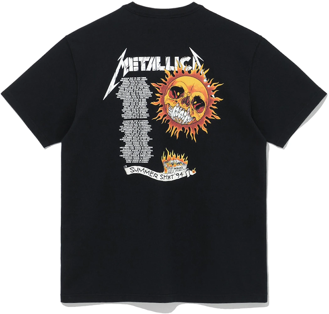 New Era x Metallica Flaming Skull T-Shirt Black - SS22 - US