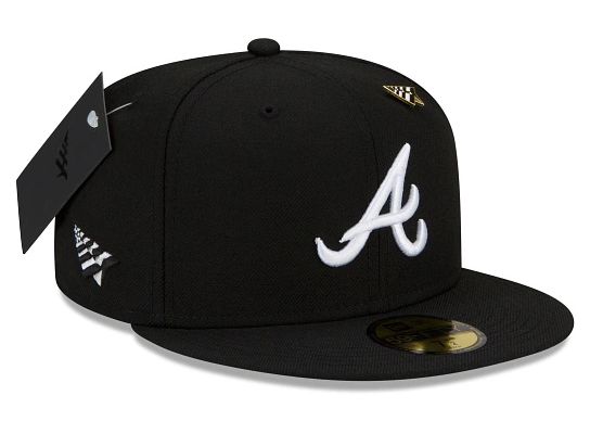 New Era x Paper Planes Atlanta Braves 59Fifty Fitted Hat Black