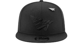 New Era x Paper Planes Blackout Crown 9Fifty Snapback Hat Black