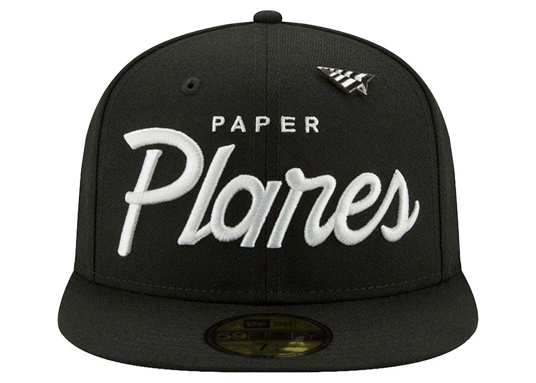 Pre-owned New Era X Paper Planes Blue Print 59fifty Fitted Hat Black