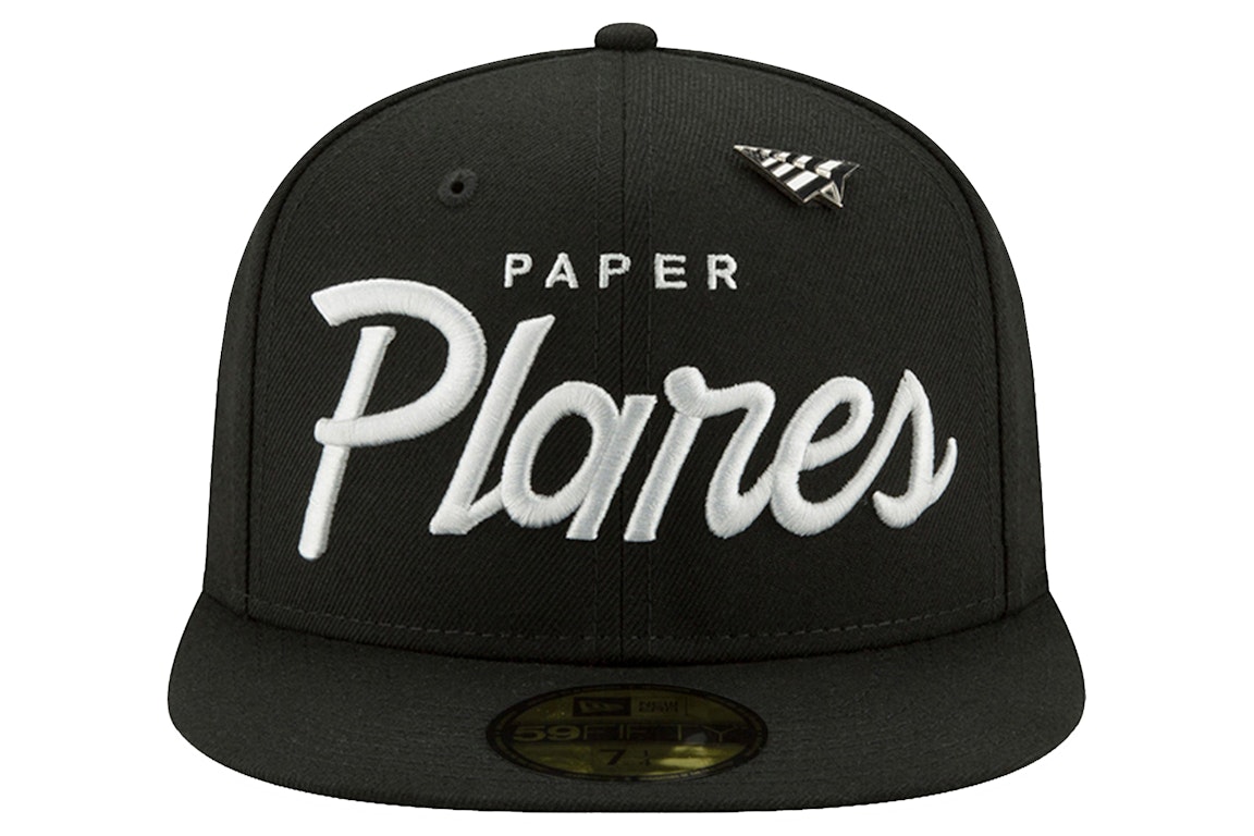 Pre-owned New Era X Paper Planes Blue Print 59fifty Fitted Hat Black