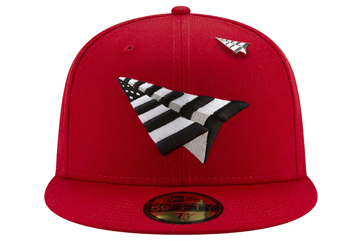 Pre-owned New Era X Paper Planes Crimson Crown Fitted Hat Red
