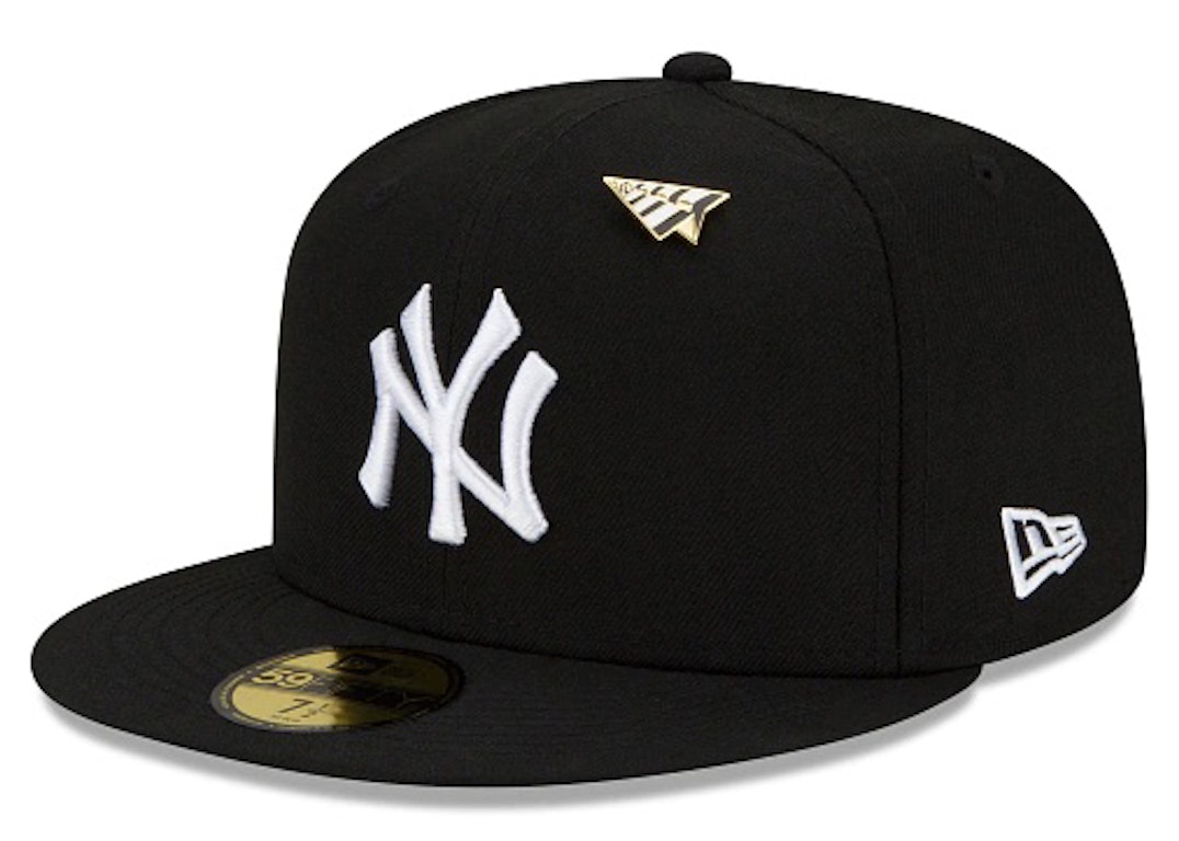 Pre-owned New Era X Paper Planes New York Yankees 59fifty Fitted Hat Black