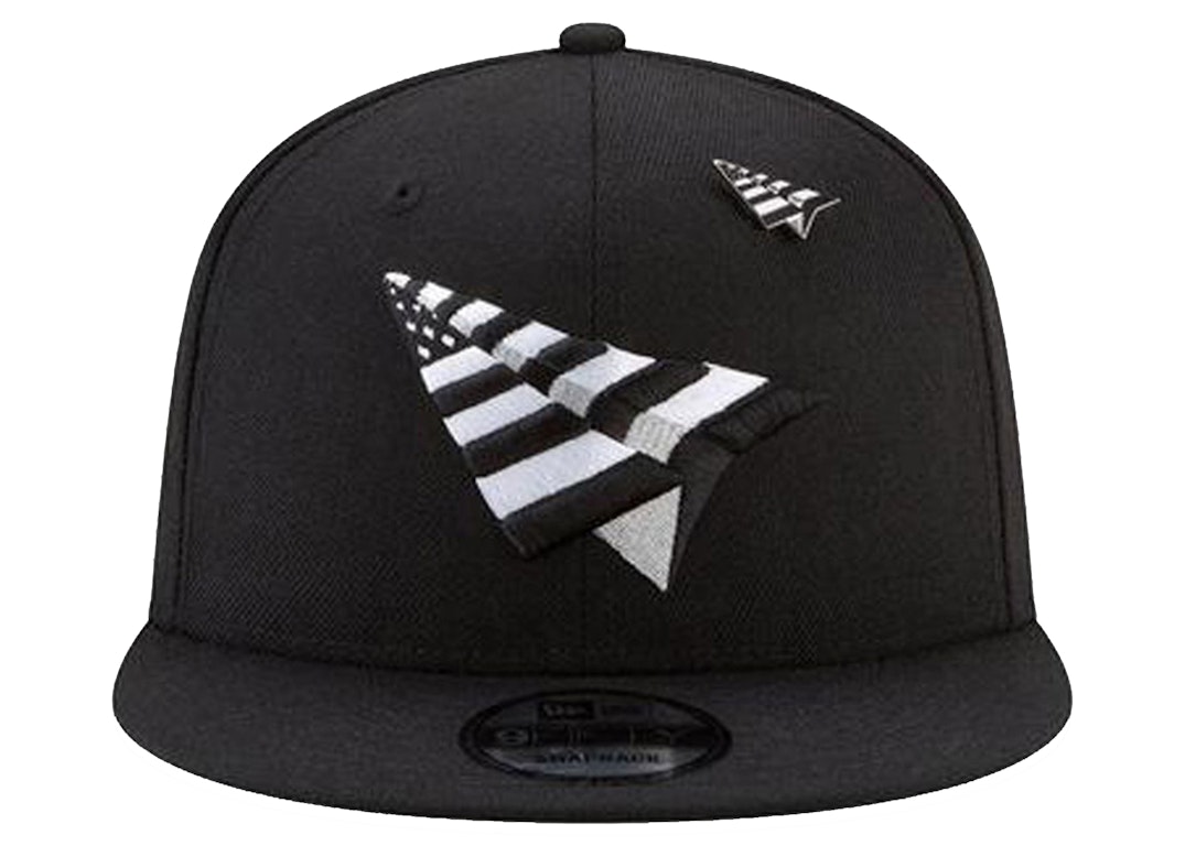 Pre-owned New Era X Paper Planes Original Crown 9fifty Snapback Hat Black/black