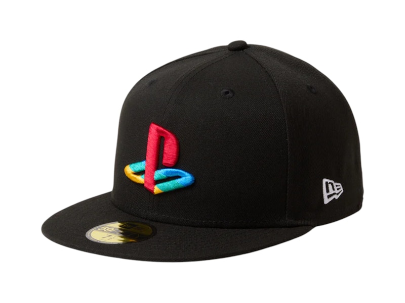 帽子 NEW ERA 59FIFTY Playstation 734 New Era x Playstation 59Fifty Multicolor Logo Cap Black - US