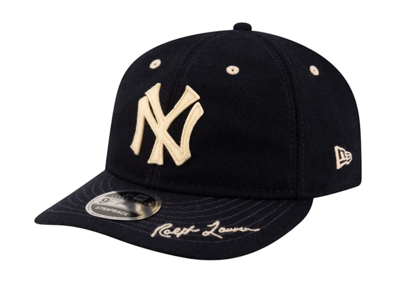 Pre-owned New Era Men's X Ralph Lauren Retro Crown Fifty Snapback Cap In Navy Blue