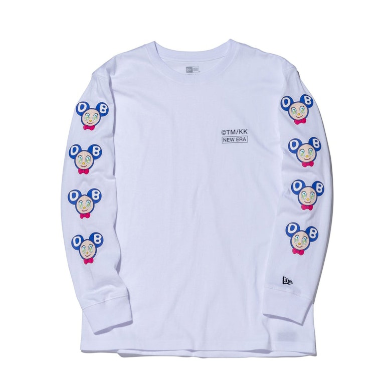 Pre-owned New Era X Takashi Murakami Dob Relaxed Fit L/s Tee White