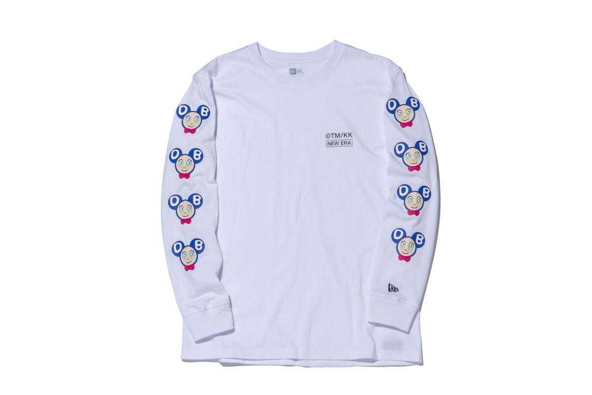 Pre-owned New Era X Takashi Murakami Dob Relaxed Fit L/s Tee White