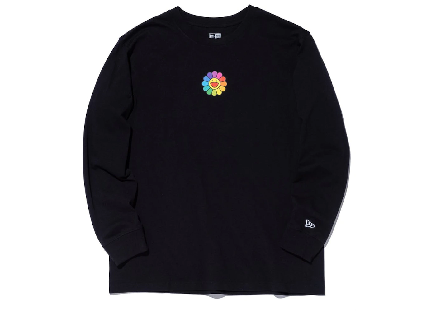 New Era x Takashi Murakami Flower Flag Relaxed Fit L/S Tee Black