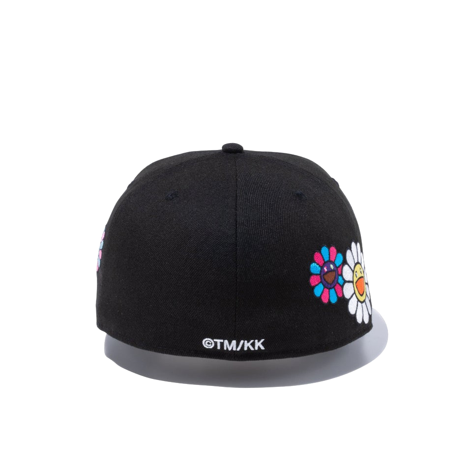 New Era x Takashi Murakami Flower Allover 59Fifty Fitted Hat Black Rainbow