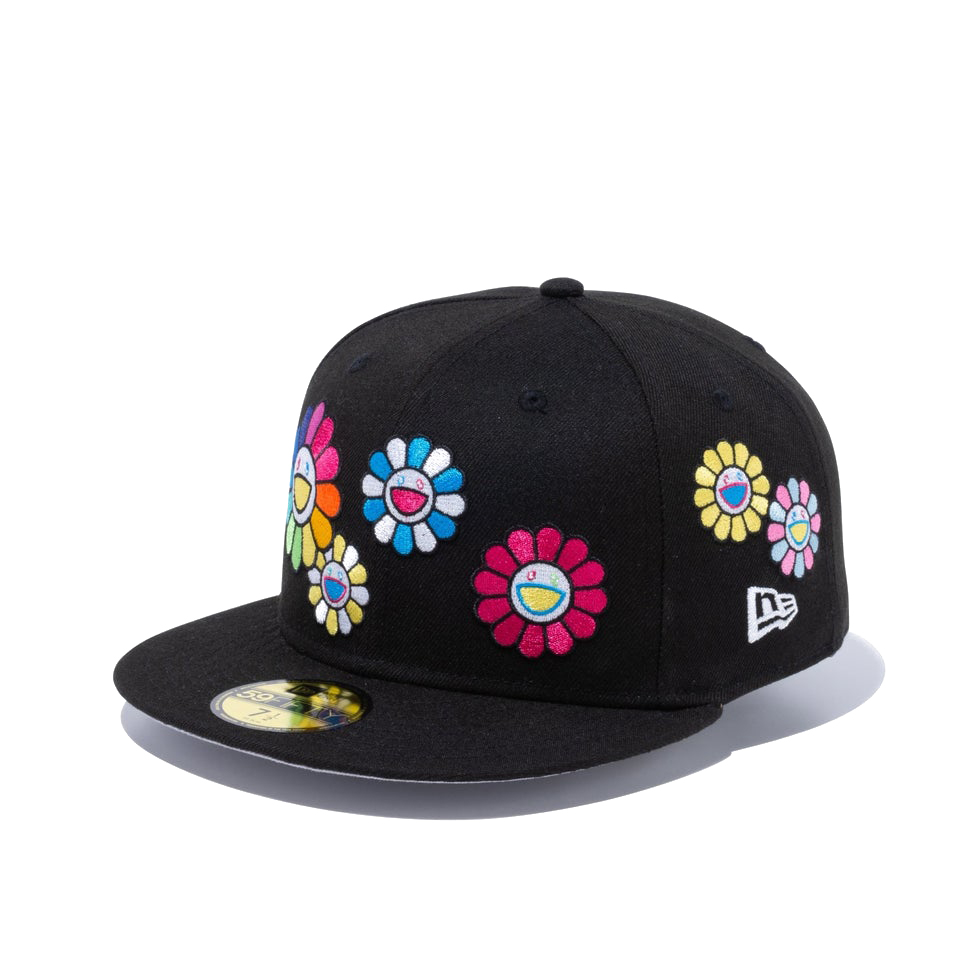 New Era x Takashi Murakami Flower Allover 59Fifty Fitted Hat Black 