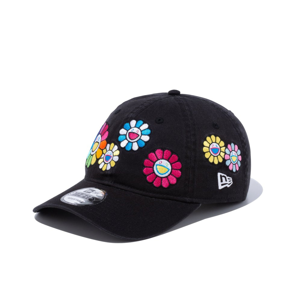 New Era x Takashi Murakami Flower Allover Cloth Strap Hat Black - SS22 - US