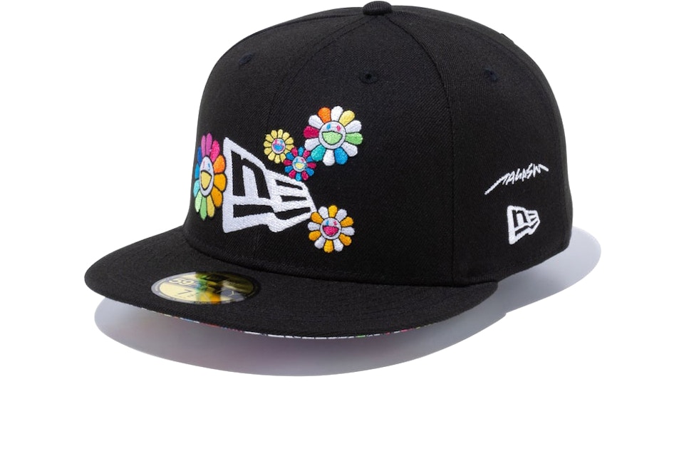 New Era X Takashi Murakami Flower Flag 59fifty Fitted Hat Black Rainbow Ss22 New Era X Takashi Murakami Flower Flag 59fifty Fitted Hat Black Rainbow Ss22