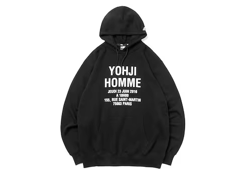 New Era x Yohji Yamamoto Yohji Homme Hoodie Black - SS23 - GB